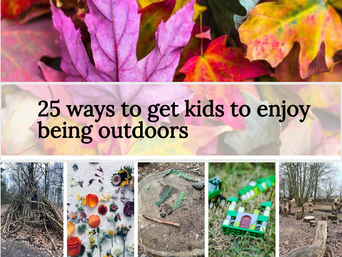 25 ways to get kids to enjoy being outdoors header image